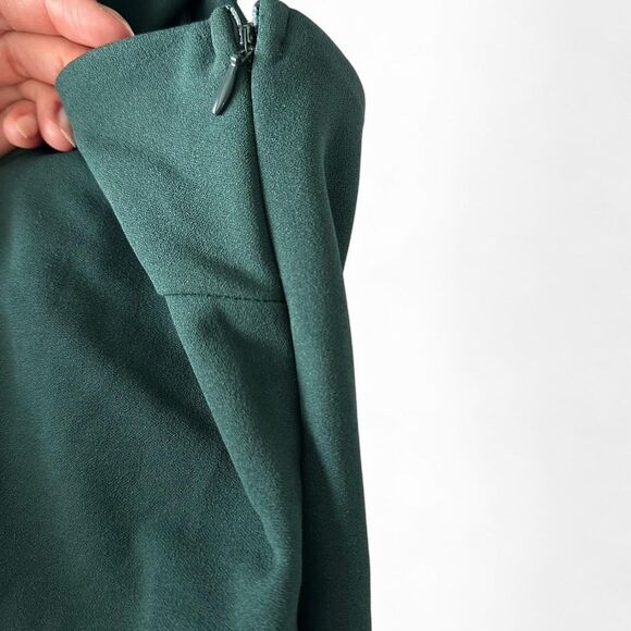 Lulus Grand Beauty Emerald Ruffled One-Shoulder Mermaid Maxi Dress Small - Picture 8 of 8